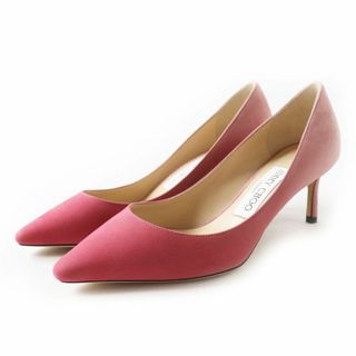 ジミーチュウ(JIMMY CHOO)の未使用品◎伊製 ジミーチュウ ROMY 60 レディース スウェードレザー グラデーション ポインテッドトゥパンプス 35 ピンク 箱・保管袋付き(ハイヒール/パンプス)