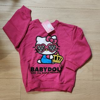 ベビードール(BABYDOLL)の新品 子供服 長袖 サンリオ ハローキティ BABYDOLL 100 110(Tシャツ/カットソー)