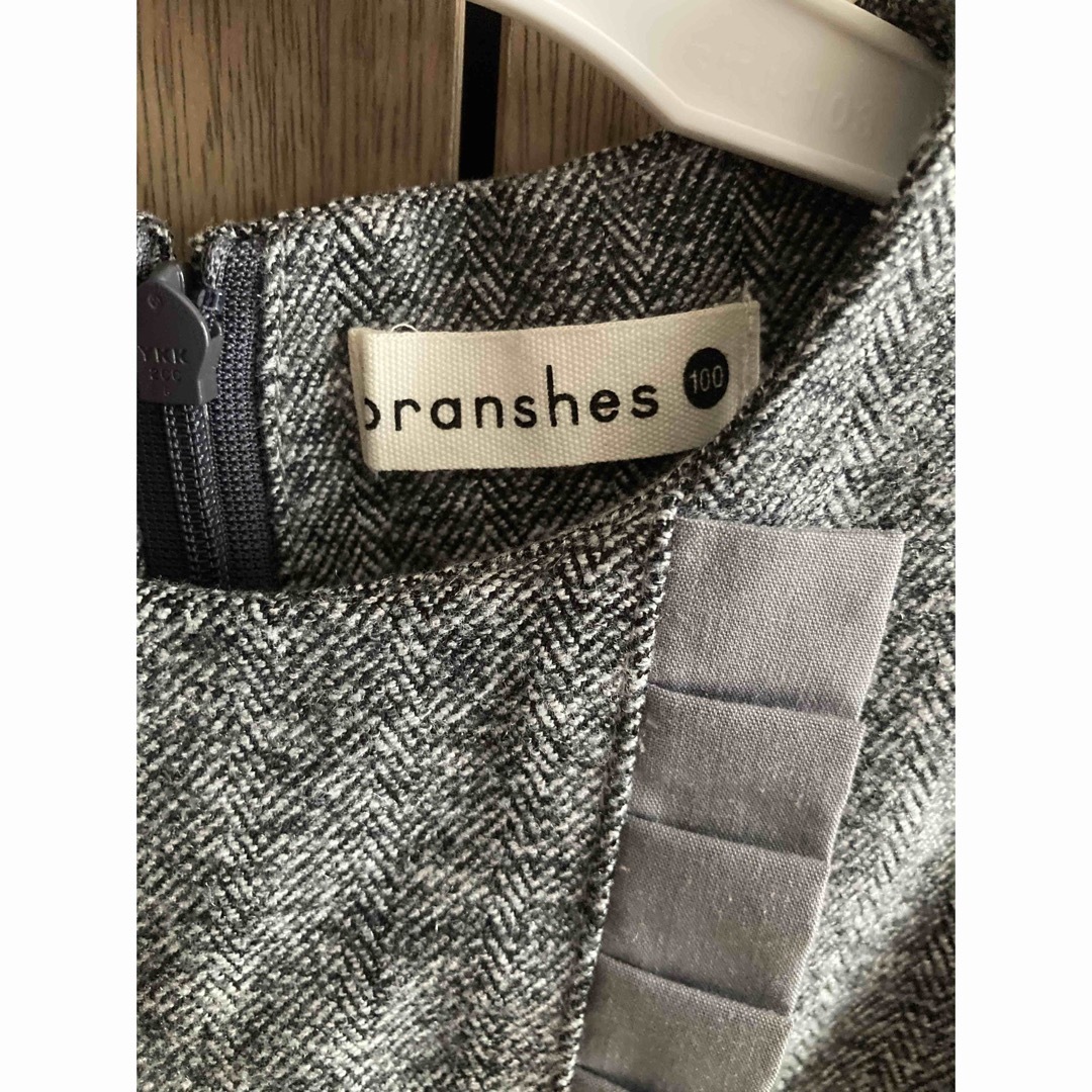 Branshes(ブランシェス)のbranshesジャンパースカート100サイズ キッズ/ベビー/マタニティのキッズ服女の子用(90cm~)(ワンピース)の商品写真