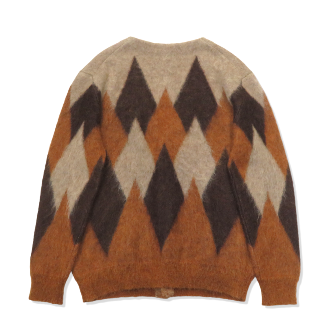CELINE 19aw ARGYLE MOHAIR CARDIGAN セリーヌバイエディスリマン 2A584382D アーガイルモヘアカーディガン メンズ XS