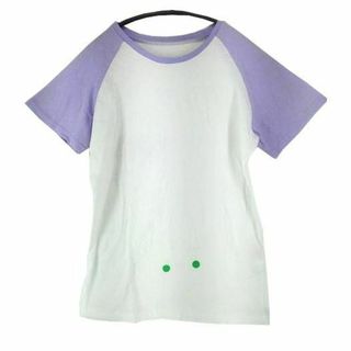 SS1408◇ 新品 半袖 クルーネック Tシャツ Lサイズ ホワイト等(Tシャツ(半袖/袖なし))