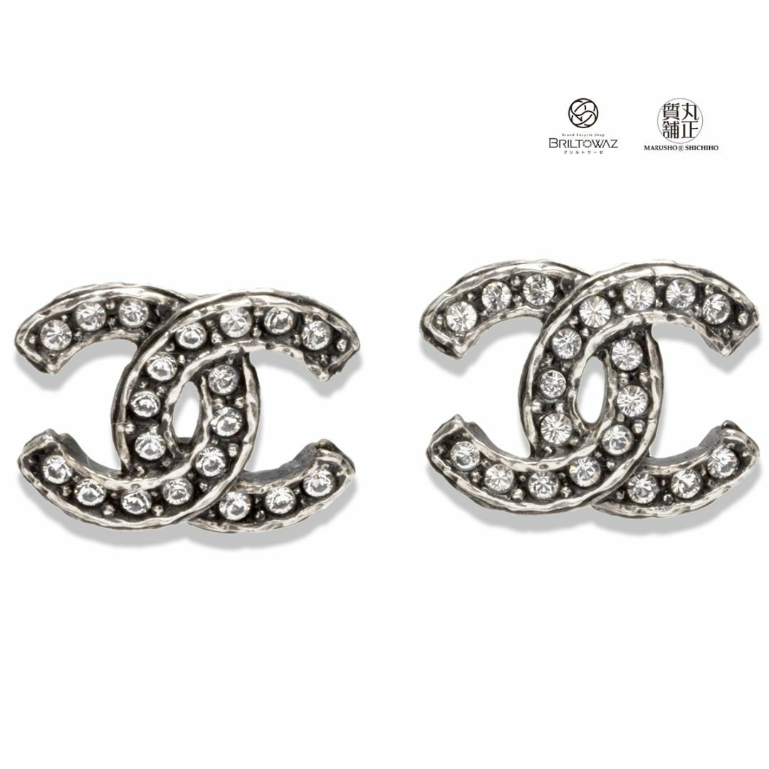 シャネル CHANEL ココマーク ピアス シルバー シルバー金具 メタル/ラインストーン アクセサリー