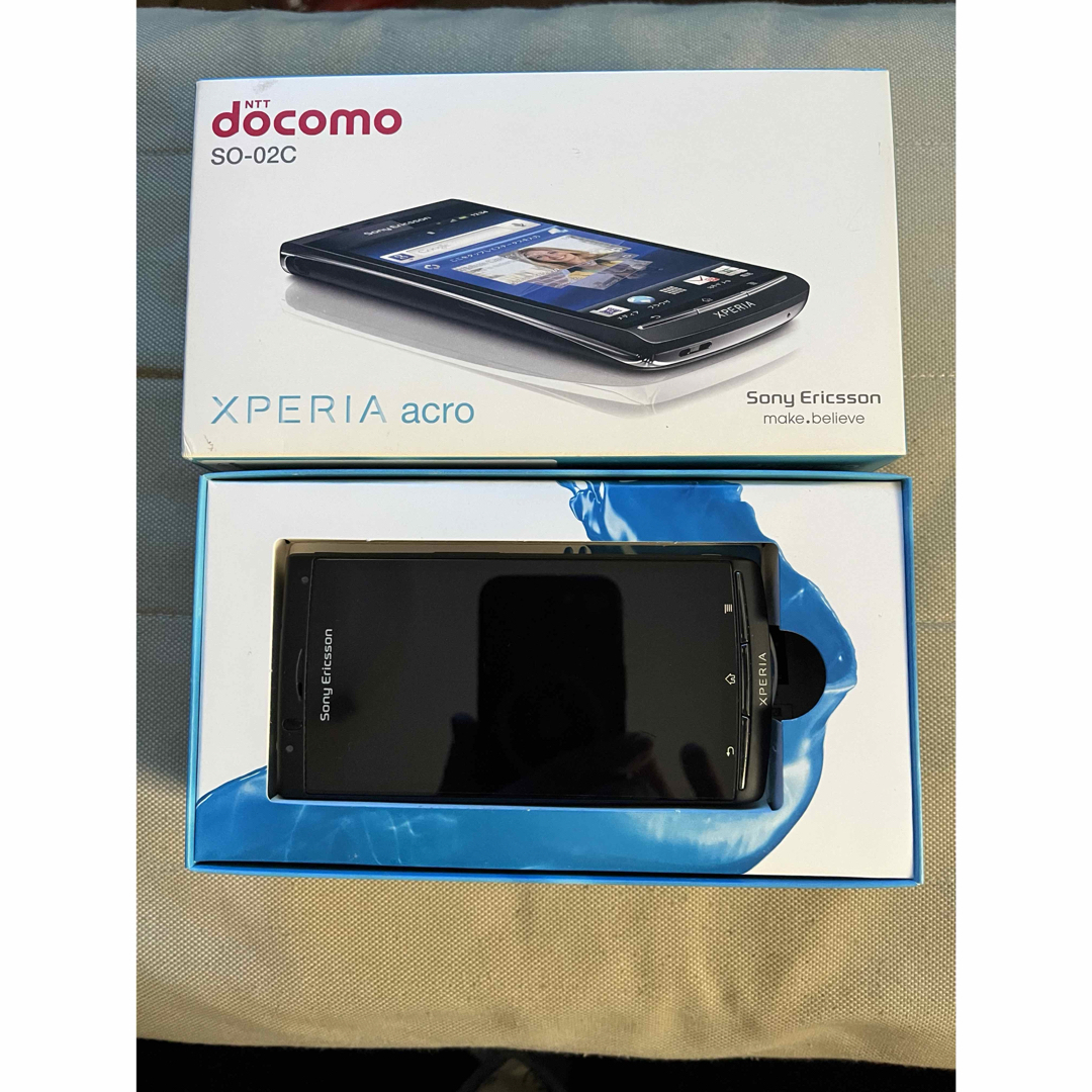 SO-02C Xperia acro ブラック docomo ソニースマートフォン/携帯電話