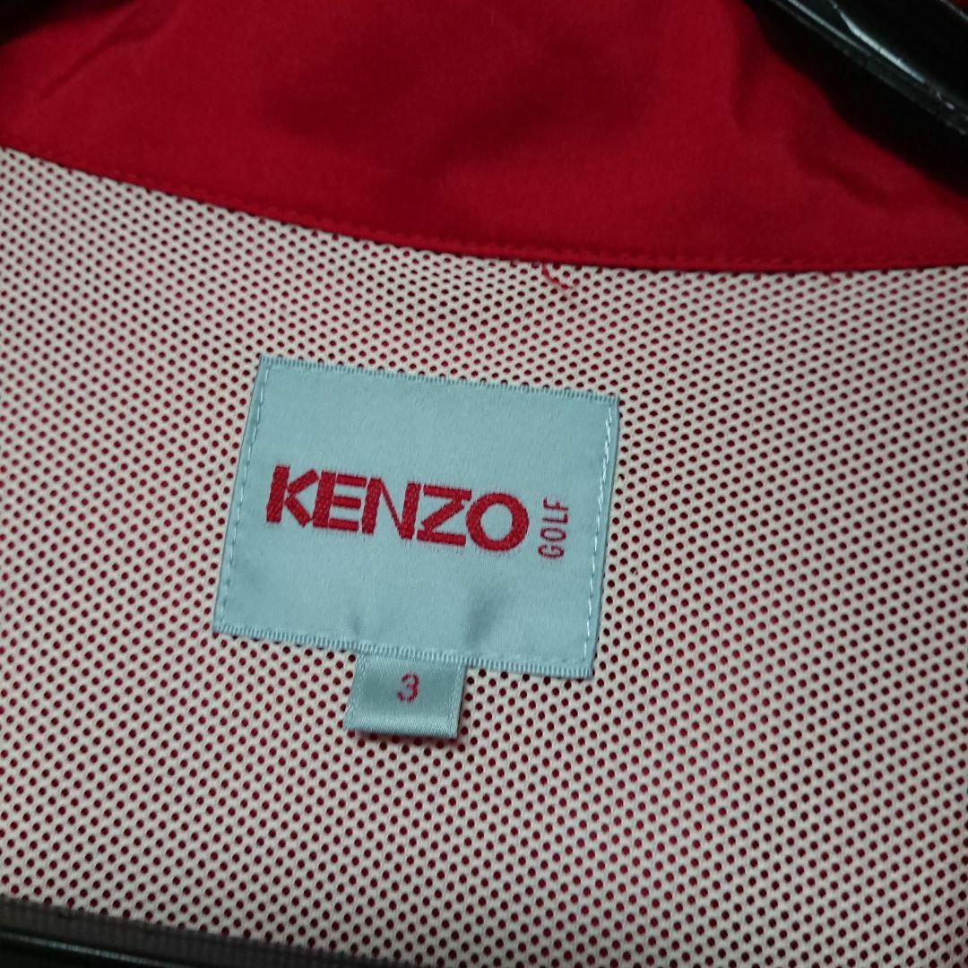 KENZO(ケンゾー)の【KENZO GOLF】ウインドブレーカージャケットブルゾン 3 レッド スポーツ/アウトドアのゴルフ(ウエア)の商品写真