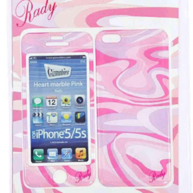 Rady(レディー)のラスト１✩新品未使用✩Rady♡ハートマーブル.iPhone5.プロテクター スマホ/家電/カメラのスマホアクセサリー(モバイルケース/カバー)の商品写真