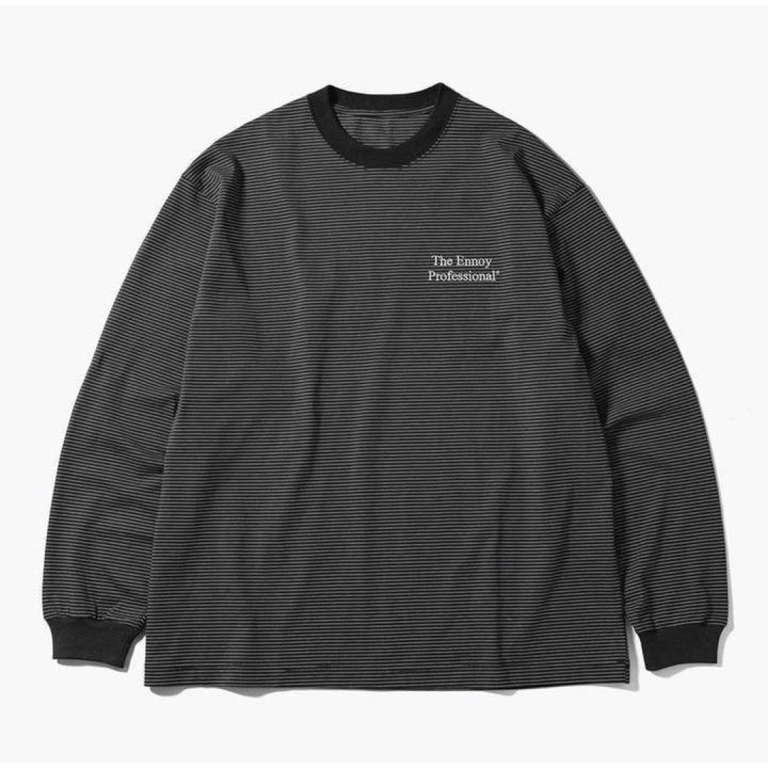 海外正規品・楽天市場店 ENNOY L/S BORDER T-SHIRTS エンノイ 黒