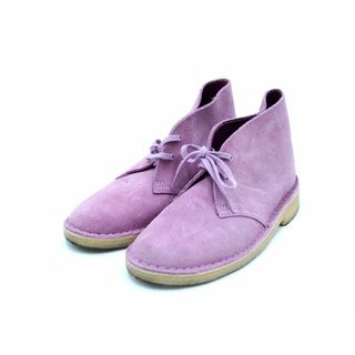 美品✨Clarks クラークス【23.5】ワラビー スエード ピンク ローカット