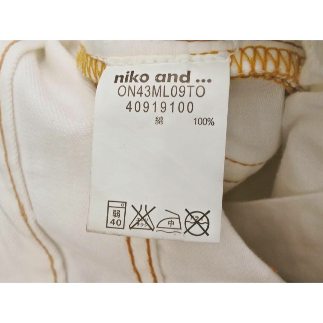 niko and...(ニコアンド)のniko and ニコ アンド デニムパンツ sizeS/白 ■■ メンズ メンズのパンツ(デニム/ジーンズ)の商品写真