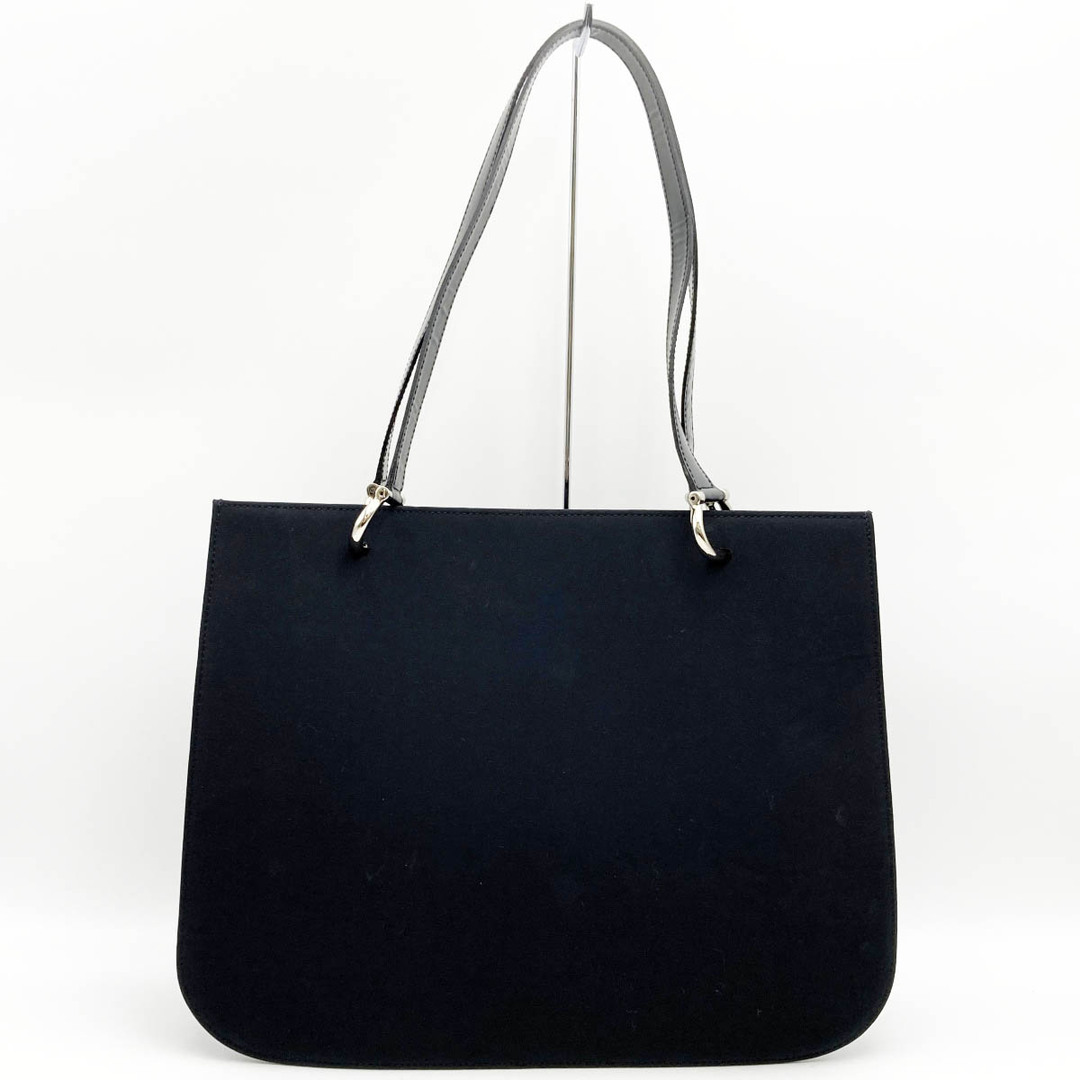 celine(セリーヌ)の美品 CELINE セリーヌ トートバッグ ガンチーニ ショルダーバッグ 肩掛け バッグ ブラック ナイロン F87/1 レディース ファッション USED 【中古】 レディースのバッグ(トートバッグ)の商品写真