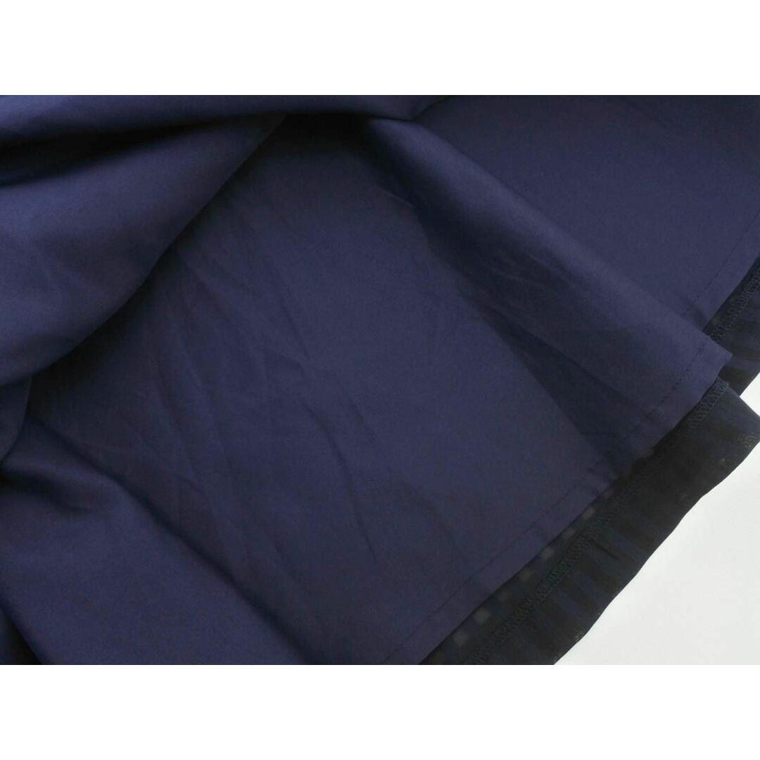 INDEX(インデックス)のINDEX インデックス チェック フレア スカート sizeL/紺 ■■ レディース レディースのスカート(ひざ丈スカート)の商品写真