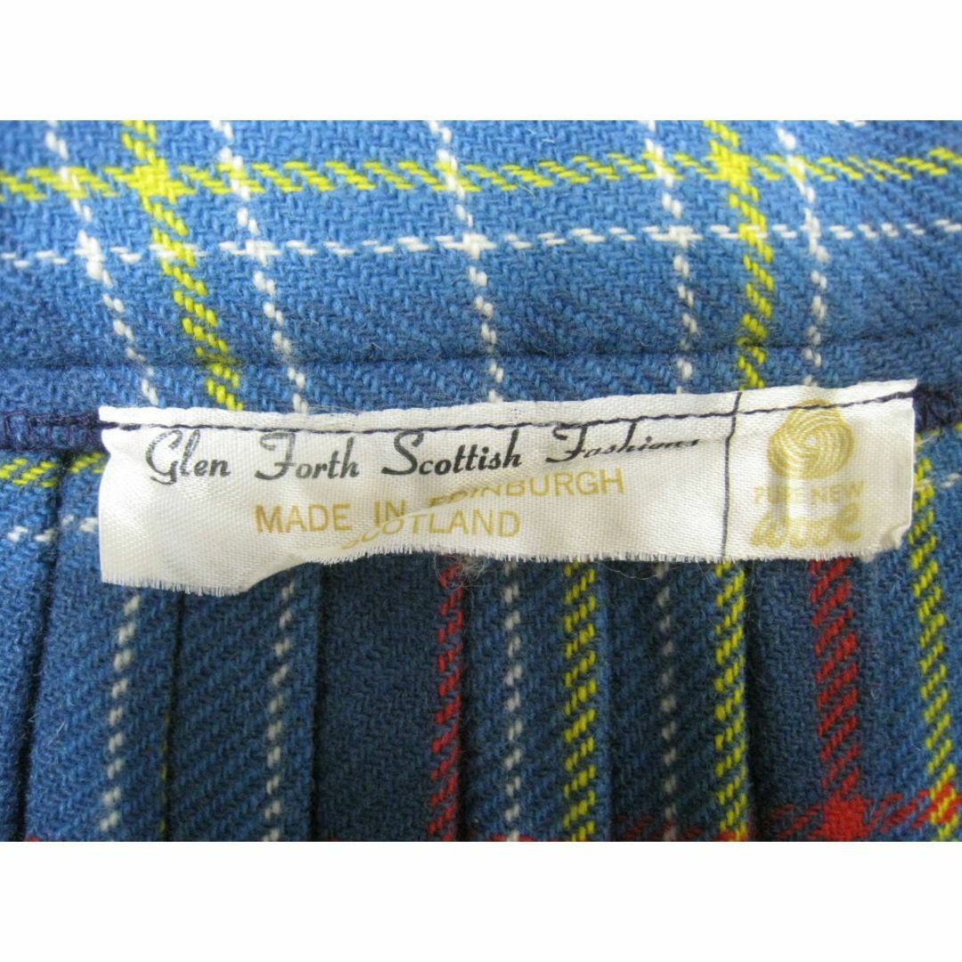 スコットランド製 ウール100％ プリーツ 巻きスカート レディース レディースのスカート(その他)の商品写真