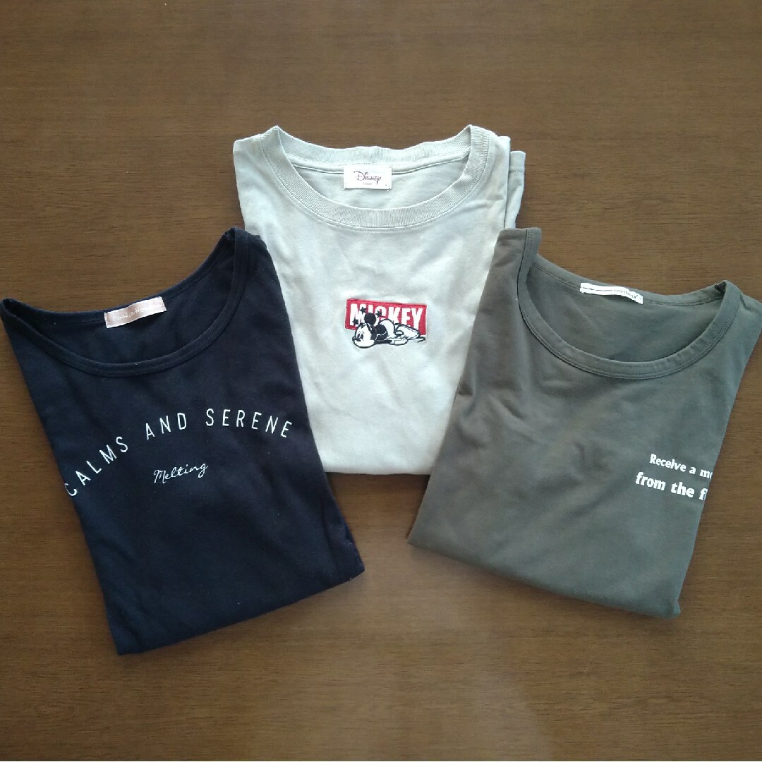 薄手長袖シャツ3枚セット レディースのトップス(Tシャツ(長袖/七分))の商品写真