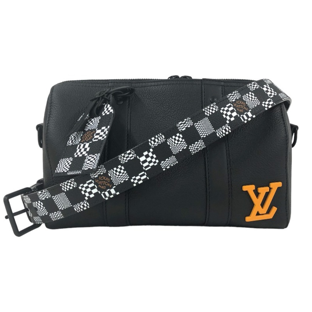 ルイ・ヴィトン LOUIS VUITTON シティ・キーポル M57417 ブラック アエログラム・ダミエディストーテッド メンズ ショルダーバッグ