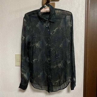 ASPESI アスペジ カジュアルシャツ 40(M位) 黒xグレー(チェック)