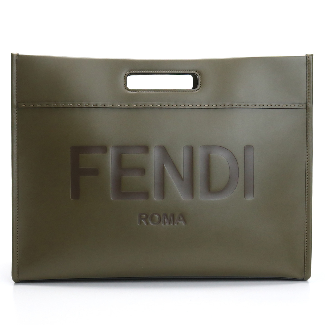 FENDI フェンディ 7VA480 トートバッグ カーキ メンズ