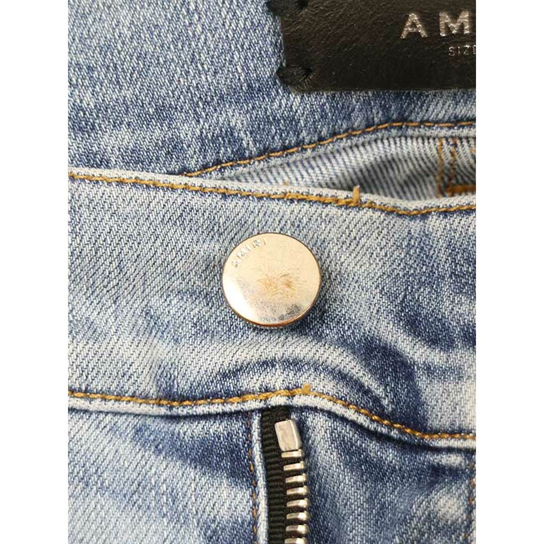 AMIRI アミリ ダメージ加工サイドラインスキニーデニムパンツ