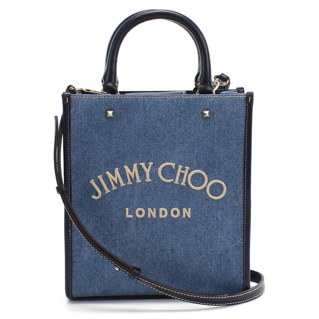 JIMMY CHOO ジミーチュウ VARENNE TOTE N-S ハンドバッグ ブルー系 レディース