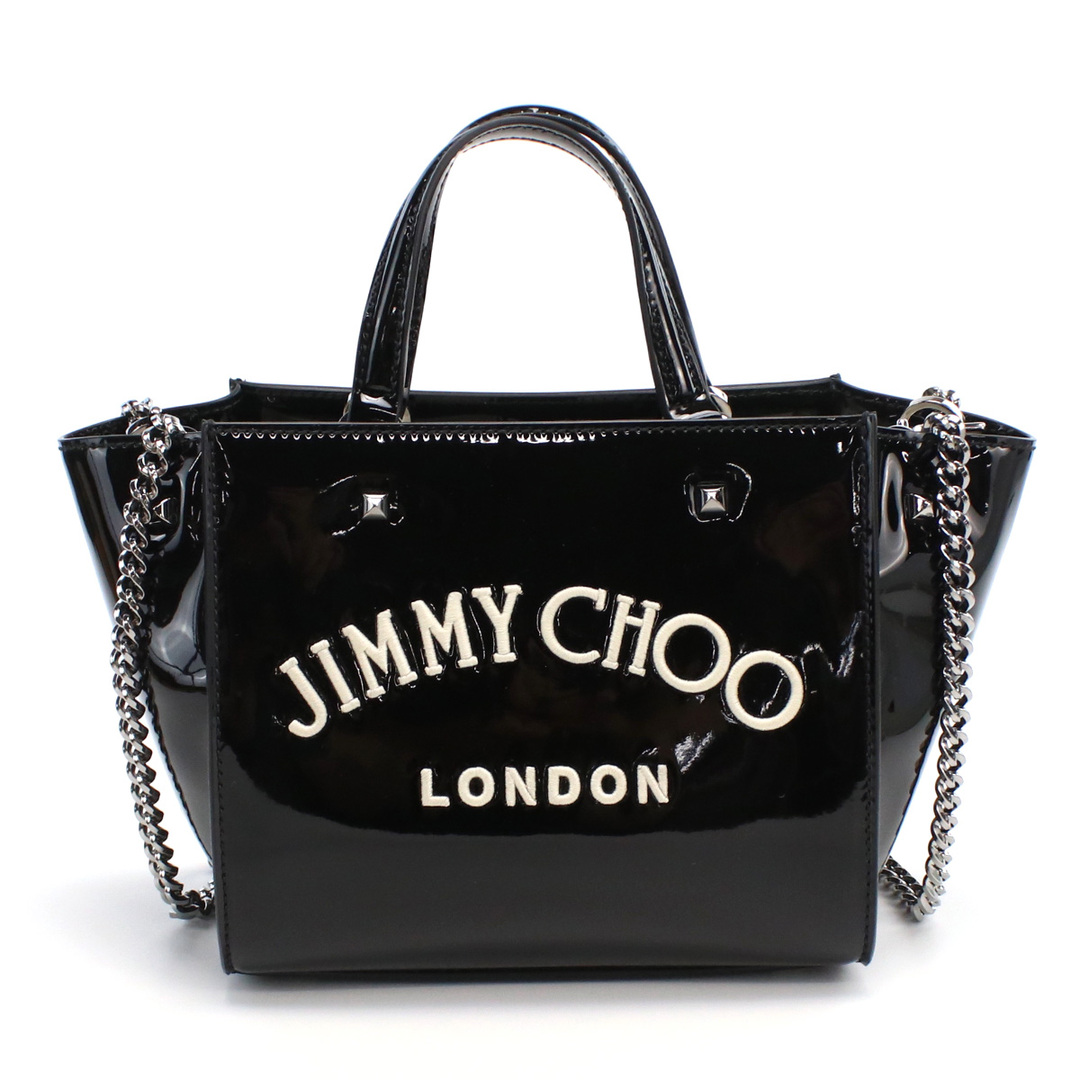 ブラック金具色シルバーサイズJIMMY CHOO ジミーチュウ VARENNE TOTE BAG-S トートバッグ ブラック レディース