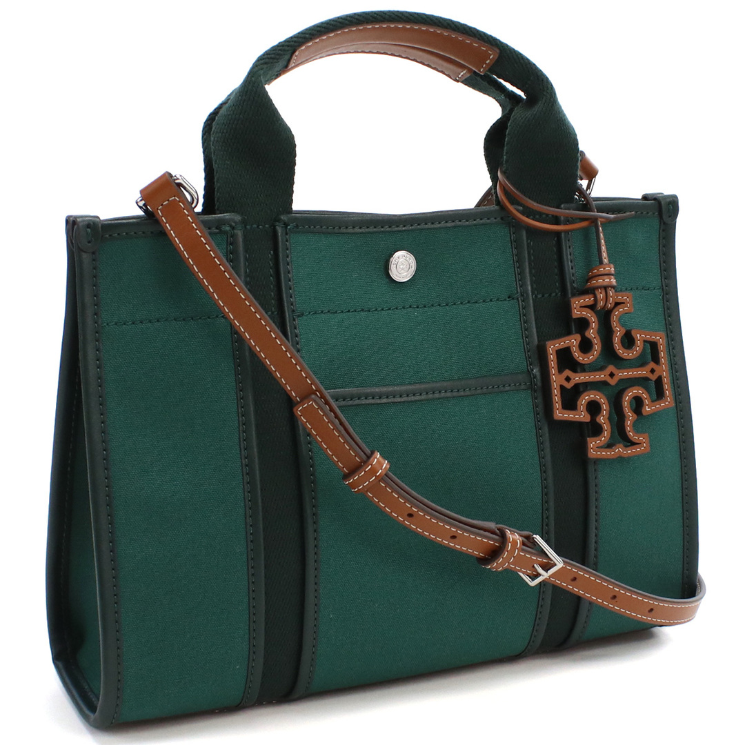 Tory Burch トリーバーチ TWILL 142577 トートバッグ DEEP GREEN グリーン系 レディース