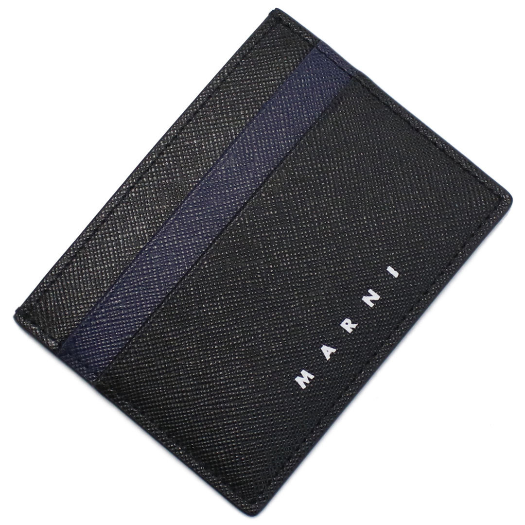 MARNI マルニ PFMI0002L4 カードケース ブラック ネイビー メンズ-