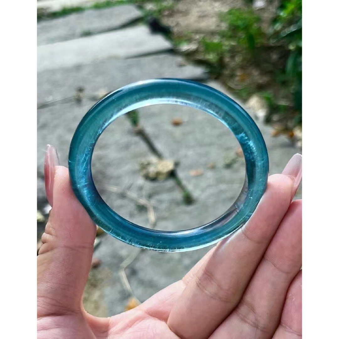 ⭐︎【天然】アクアマリン バングル 27.5g - アクセサリー ⭐︎【天然】アクアマリン バングル 27.5g - アクセサリー