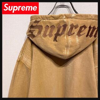 Supreme - 【人気Sロゴパーカー】supreme古着ワンポイント刺繍ロゴ紫