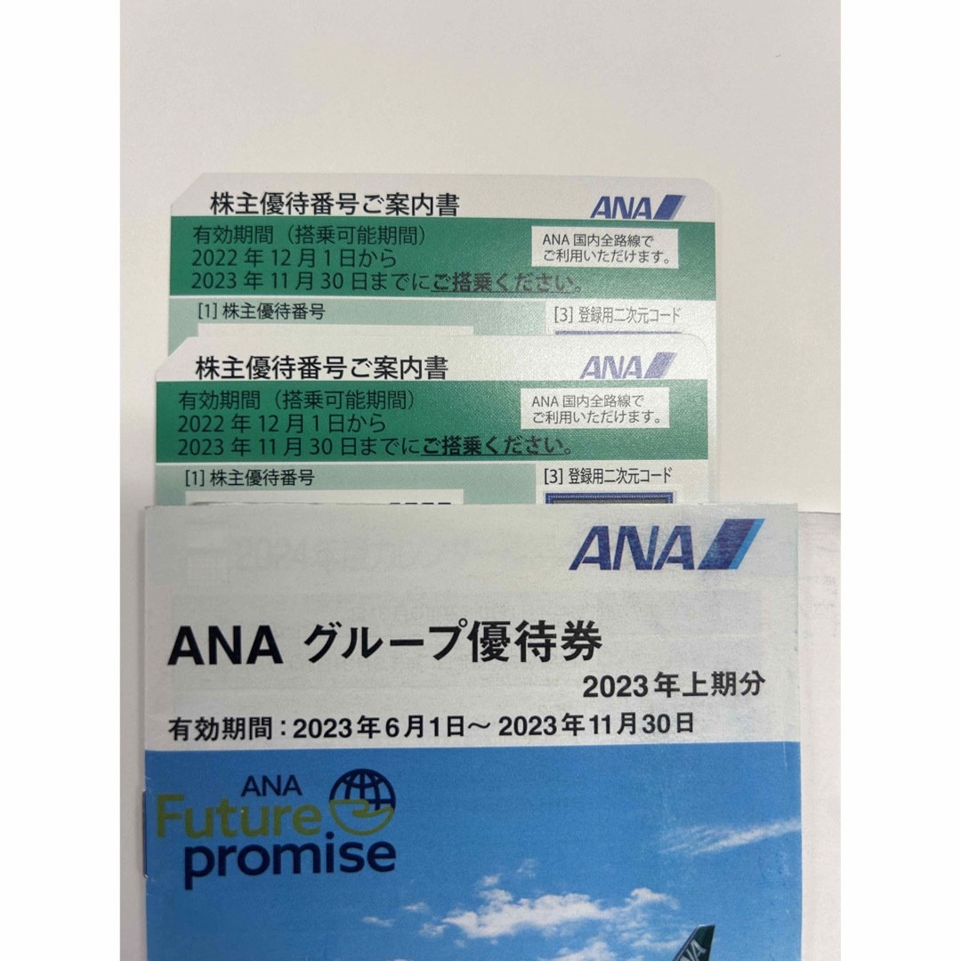ANA(全日本空輸)(エーエヌエー(ゼンニッポンクウユ))のANA 株主優待券2枚 チケットの乗車券/交通券(その他)の商品写真
