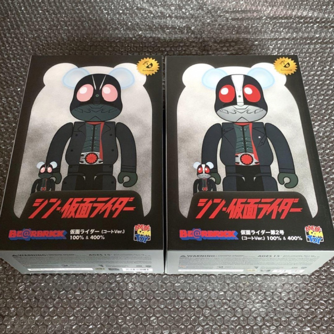 2個セット】 ベアブリック シン・仮面ライダー100% u0026 400% 2号-