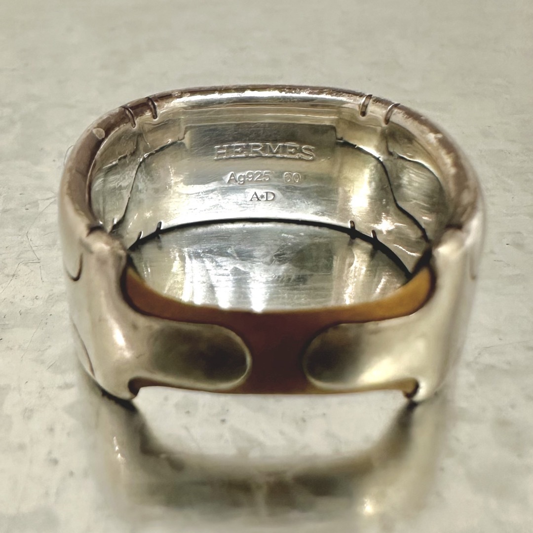 Hermes(エルメス)のHERMES エルメス　ブロンズコンビ　リング　指輪 メンズのアクセサリー(リング(指輪))の商品写真
