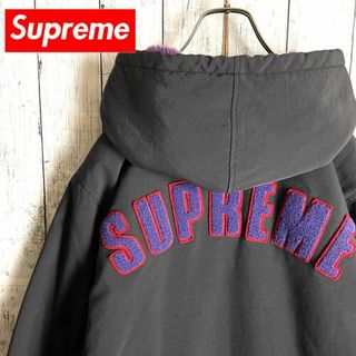 シュプリーム(Supreme)の【即完売モデル☆人気Lサイズ】シュプリーム バック刺繍パイルロゴジャケットコート(ブルゾン)