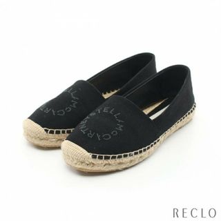 ステラマッカートニー(Stella McCartney)のステラロゴ スリッポン キャンバス ブラック(スリッポン/モカシン)