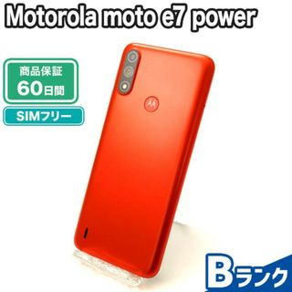 モトローラ(Motorola)のSIMロック解除済み Motorola moto e7 power 32GB Bランク 本体【ReYuuストア】 タヒチブルー(スマートフォン本体)