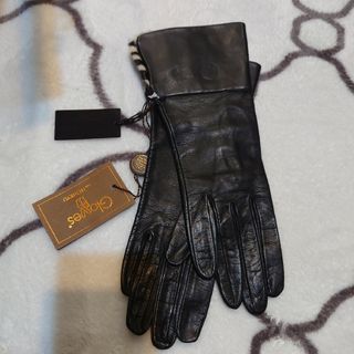 グローブス(Gloves)の新品　イタリア製 羊革 gloves 本革 ラムレザーグローブ カシミア ウール(手袋)