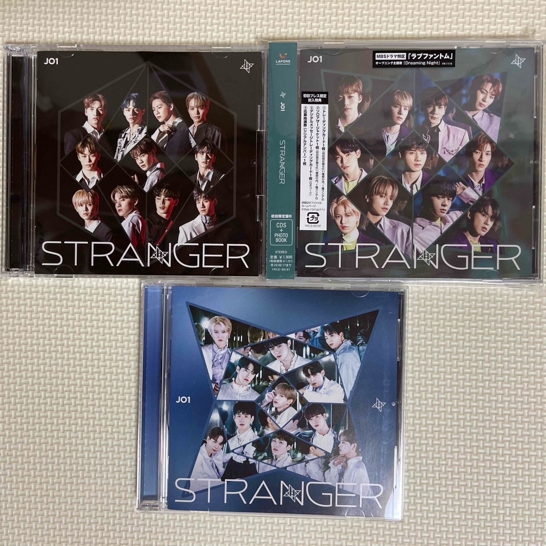 ⑥ JO1  STRANGER  3形態　⑧KIZUNA エンタメ/ホビーのCD(ポップス/ロック(邦楽))の商品写真