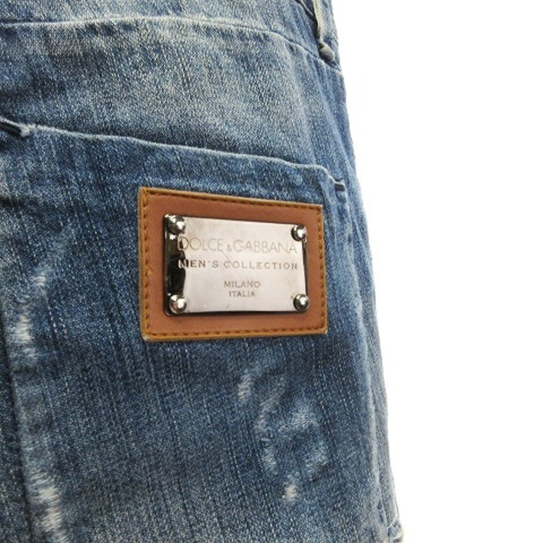 DOLCE&GABBANA(ドルチェアンドガッバーナ)のドルガバ デニム ジーンズ ロング テーパード ダメージ加工 インディゴ 46 メンズのパンツ(デニム/ジーンズ)の商品写真