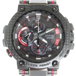 ジーショック(G-SHOCK)のカシオジーショック MT-G 腕時計 電波時計 カーボンベゼル 黒 ■SM1(腕時計)