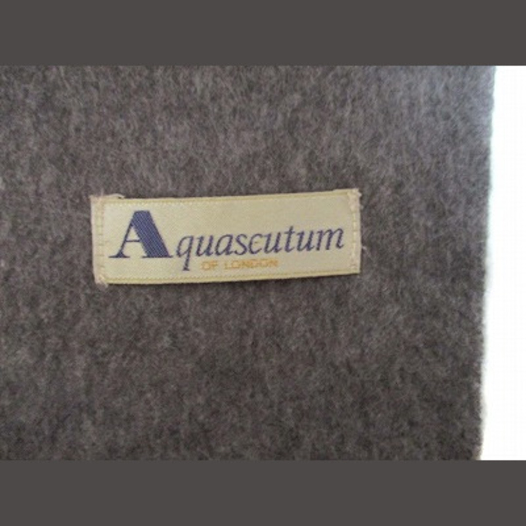 AQUA SCUTUM(アクアスキュータム)のアクアスキュータム AQUASCUTUM マフラー 無地 グレー メンズのファッション小物(マフラー)の商品写真