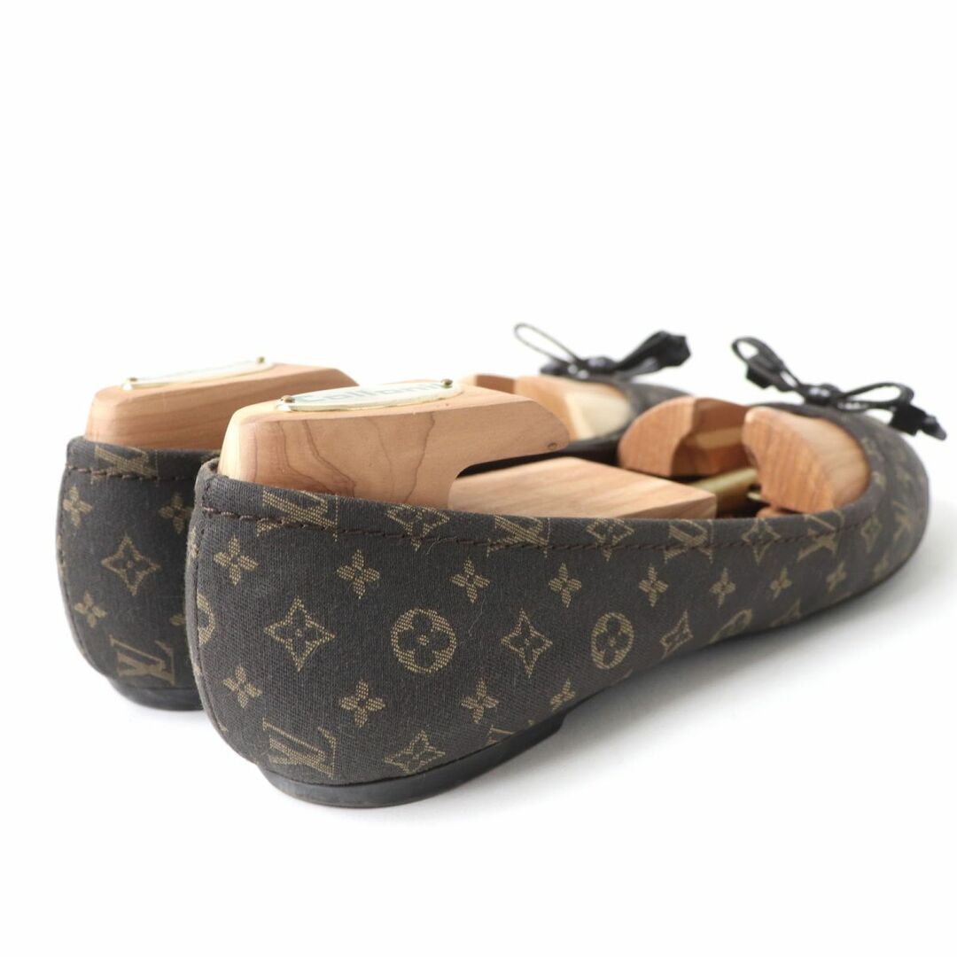 【美品】LV ルイヴィトン　フラットシューズ　パンプス　モノグラム　ブラウン