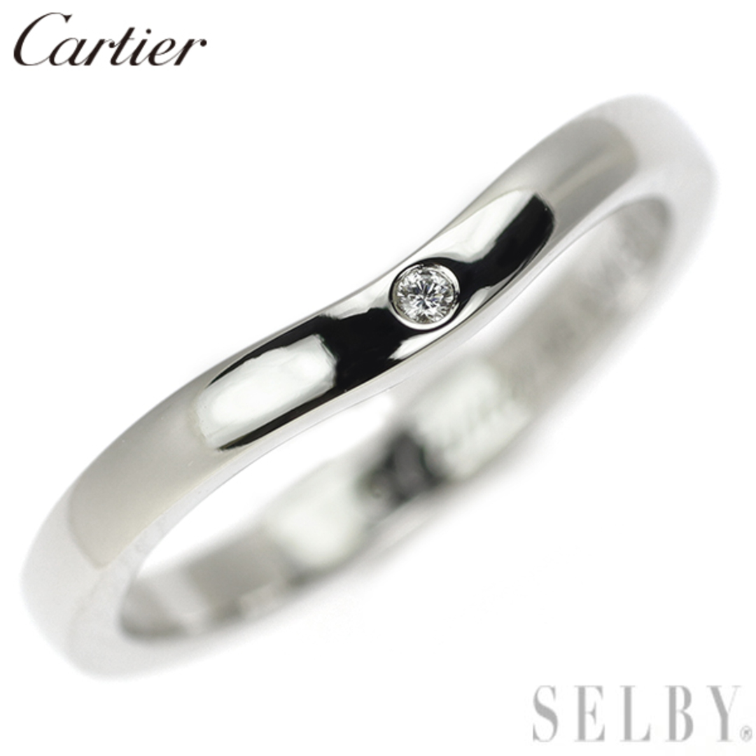 Cartier - カルティエ Pt950 ダイヤモンド リング バレリーナカーブ 46 ...