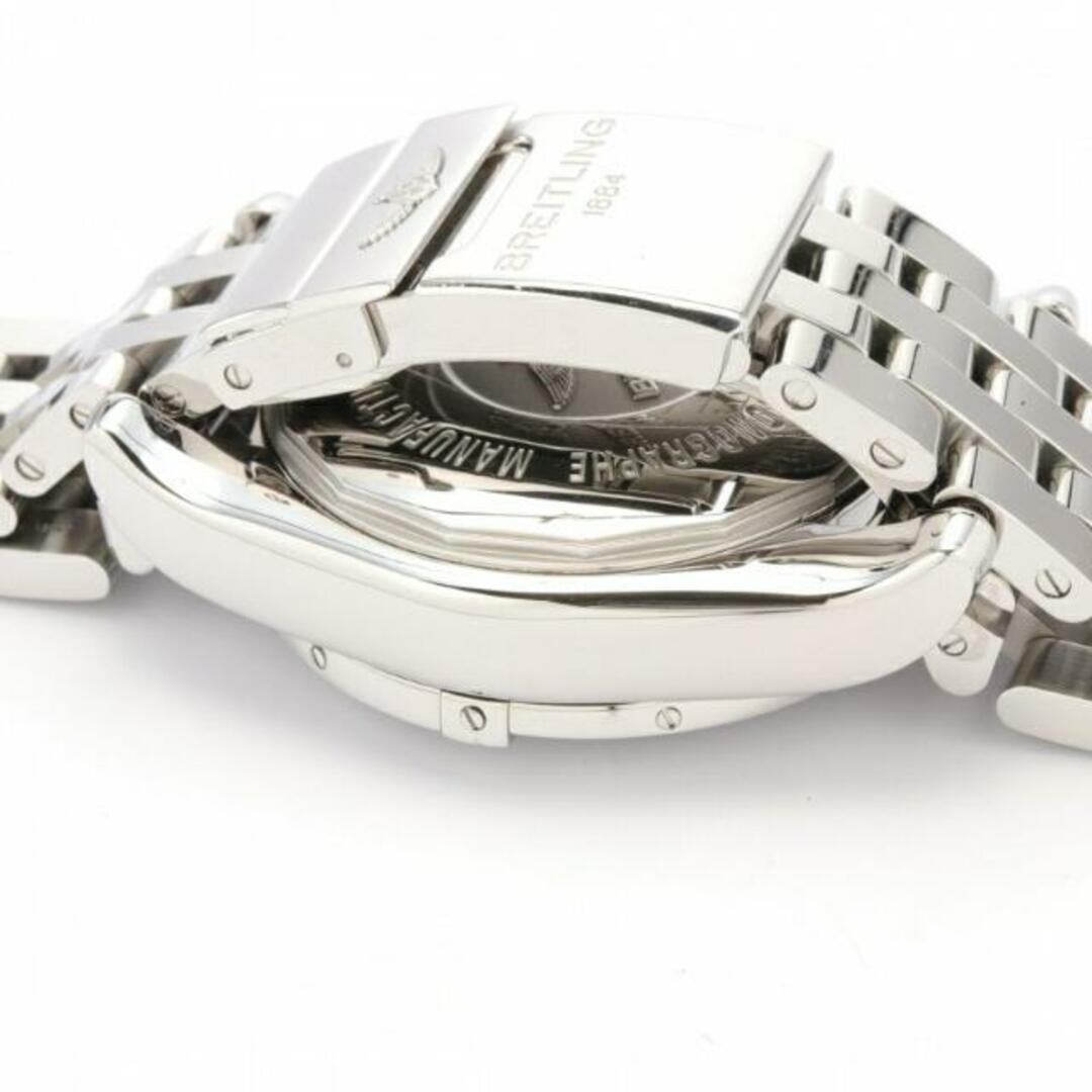 クロノマット44 メンズ 腕時計 自動巻き SS シルバー ダークネイビー文字盤