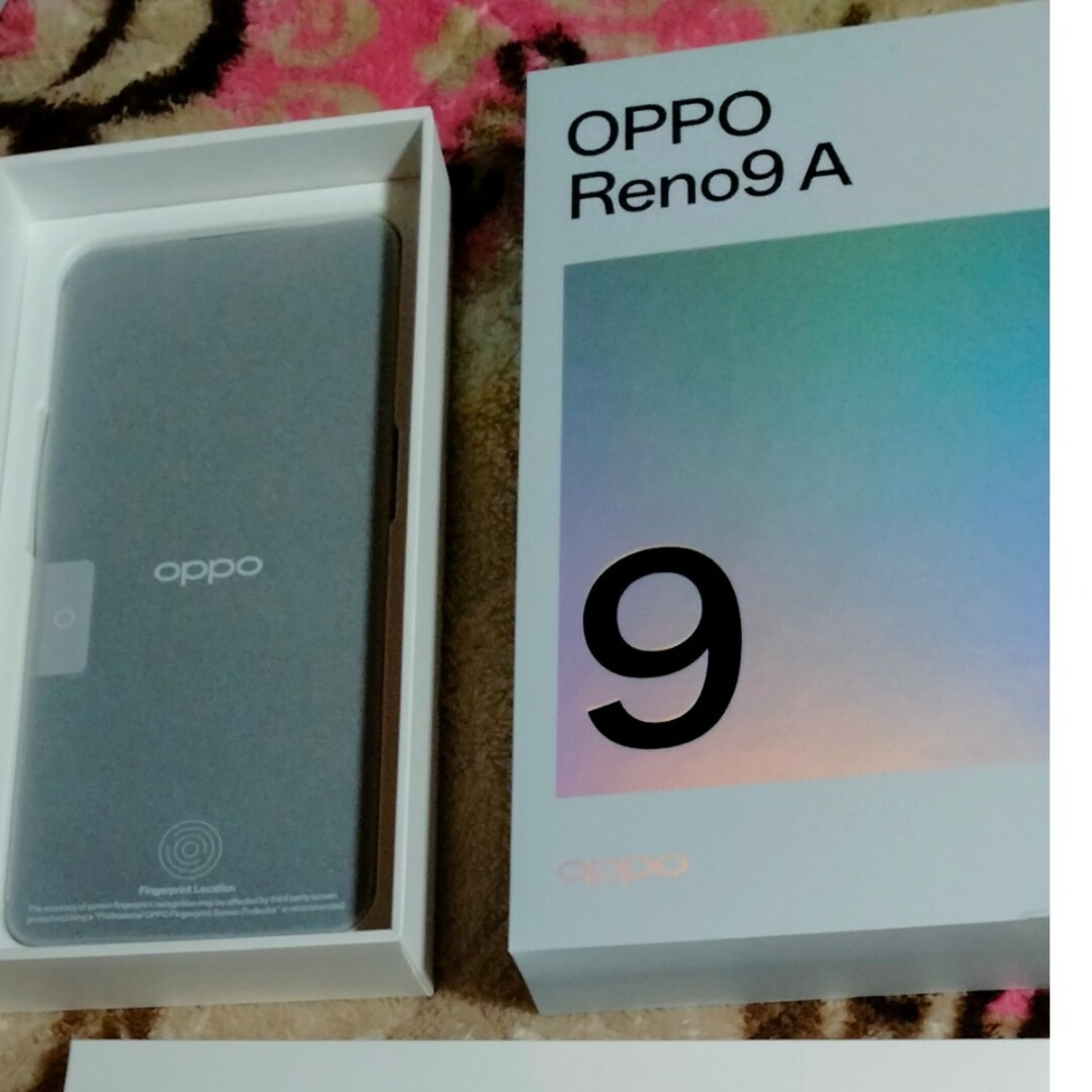 新品　開封済　OPPO OPPO Reno9 A A301OP ムーンホワイトスマホ家電カメラ