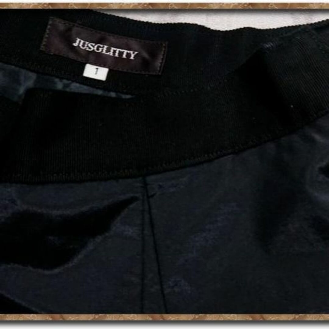 JUSGLITTY(ジャスグリッティー)のジャスグリッティー　プリーツティアードスカート　黒 レディースのスカート(ミニスカート)の商品写真