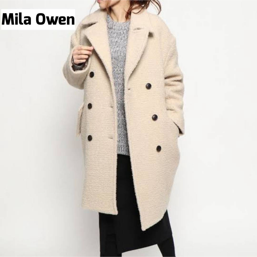 Mila Owen ミラオーウェン コクーン ダブル チェスターコート-