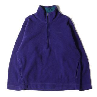 パタゴニア(patagonia)のPatagonia パタゴニア フリース サイズ:M 90s 雪なしタグ ハーフジップ プルオーバー フリース USA製 ブルー 青 90年代 古着 トップス 長袖 プルオーバー【メンズ】【中古】(その他)