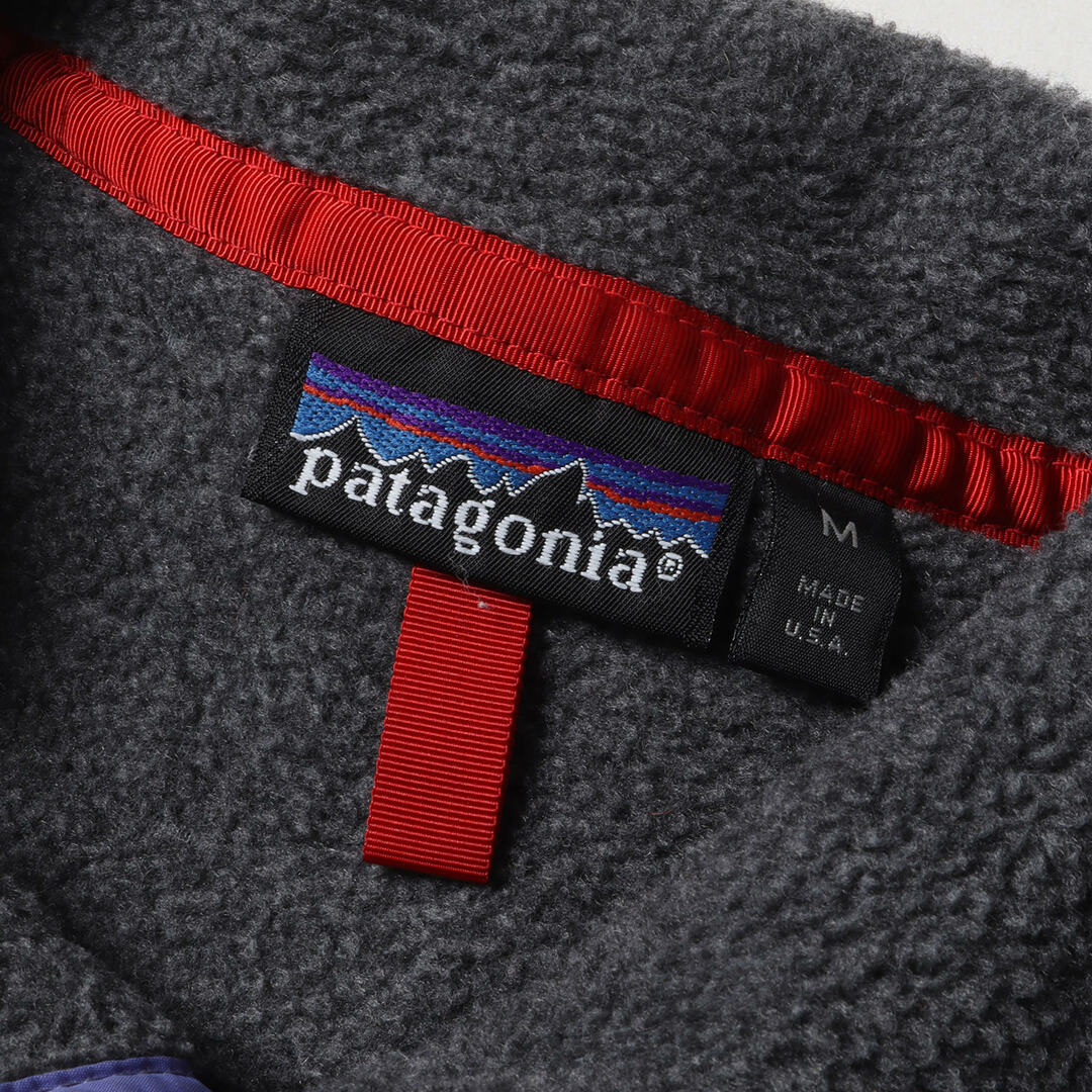 Patagonia パタゴニア スナップT サイズ:M 90s Rタグ フリース スナップT 1990年 / USA製 グレー 90年代 ヴィンテージ  トップス 長袖 プルオーバー【メンズ】