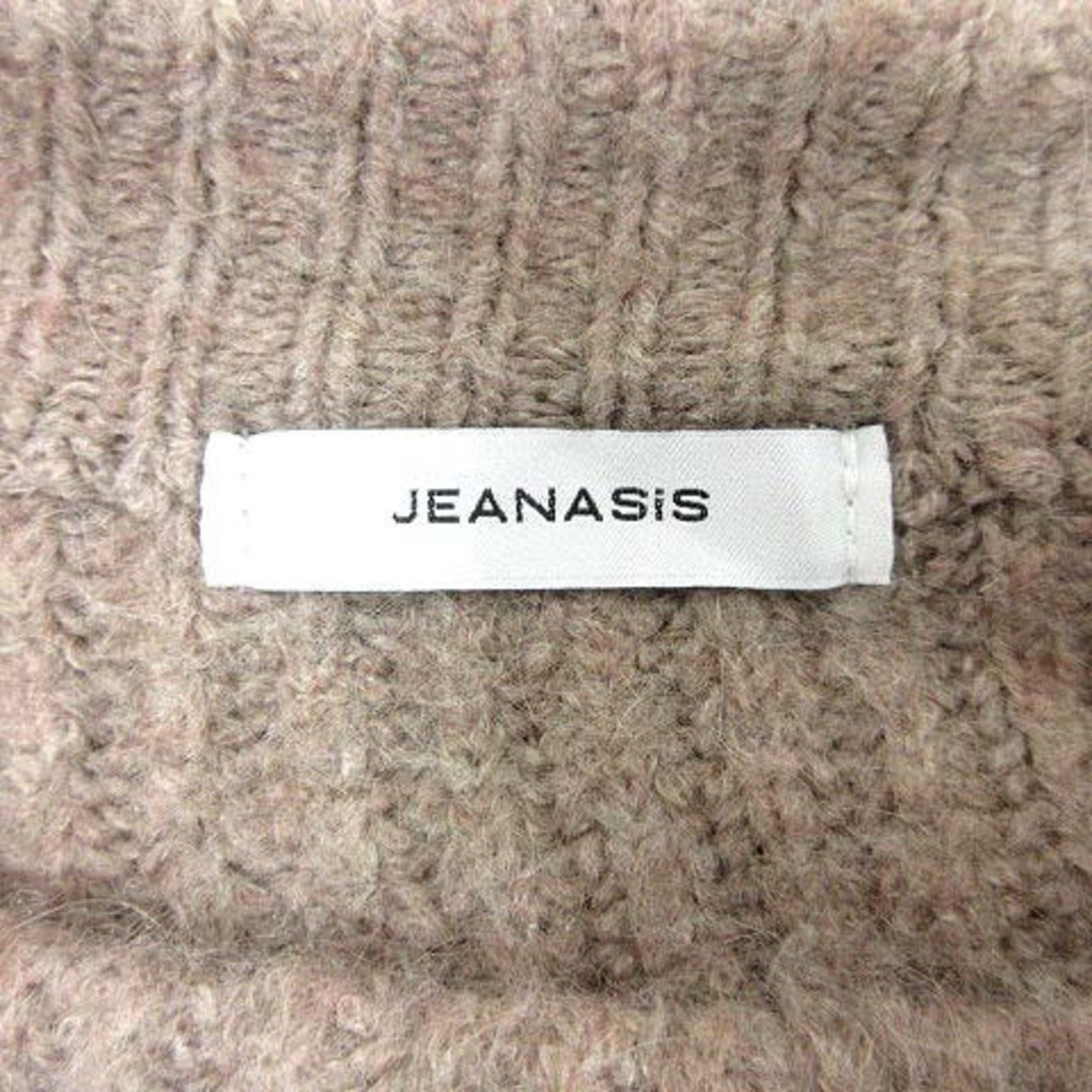 JEANASIS(ジーナシス)のJEANASIS ニット セーター ボートネック 長袖 F グレージュ /YK レディースのトップス(ニット/セーター)の商品写真