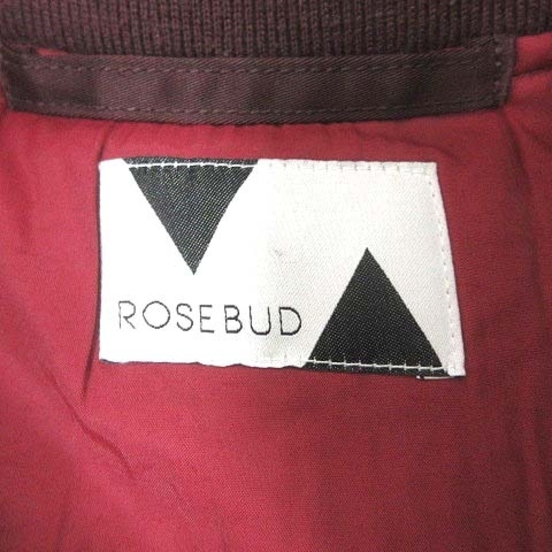 ROSE BUD(ローズバッド)のROSE BUD 中綿ジャケット ブルゾン ジップアップ 総裏地 F ボルドー メンズのジャケット/アウター(ブルゾン)の商品写真