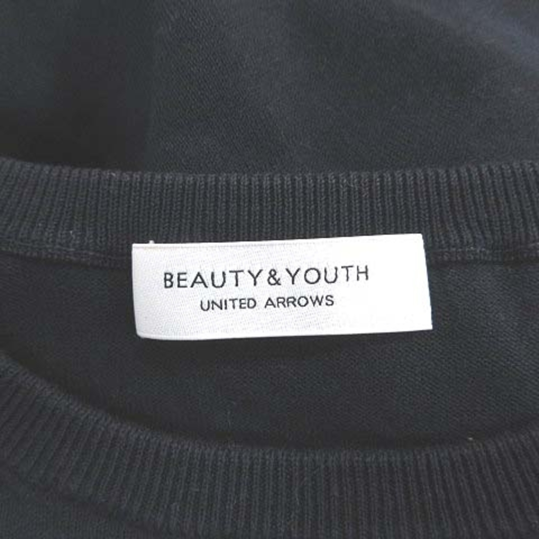 BEAUTY&YOUTH UNITED ARROWS(ビューティアンドユースユナイテッドアローズ)のB&Y ユナイテッドアローズ ニット カットソー 長袖 紺 ■MO レディースのトップス(ニット/セーター)の商品写真