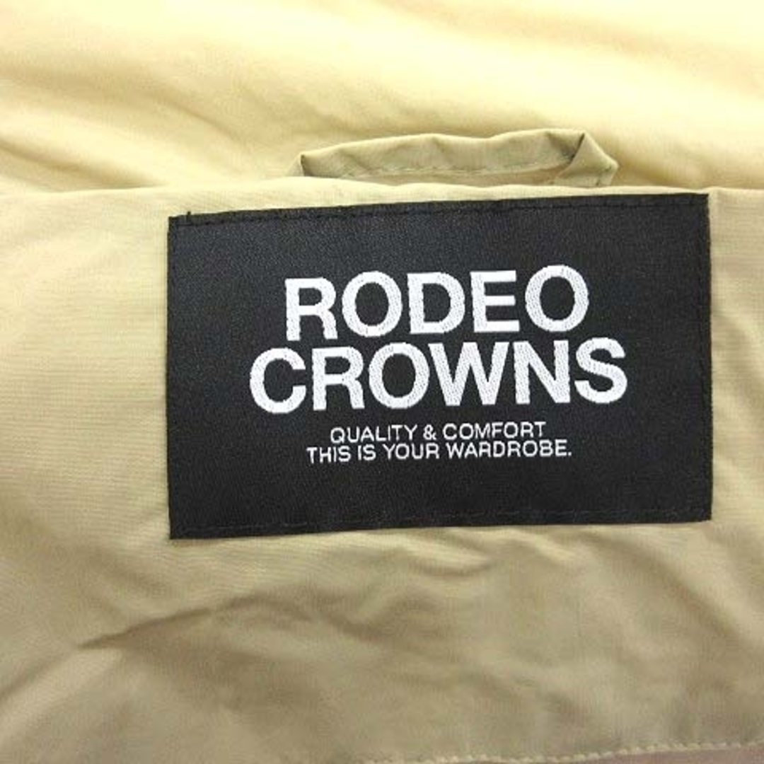 RODEO CROWNS(ロデオクラウンズ)のロデオクラウンズ 中綿ジャケット ナイロン ロゴ 総裏地  F ベージュ ■MO レディースのジャケット/アウター(その他)の商品写真