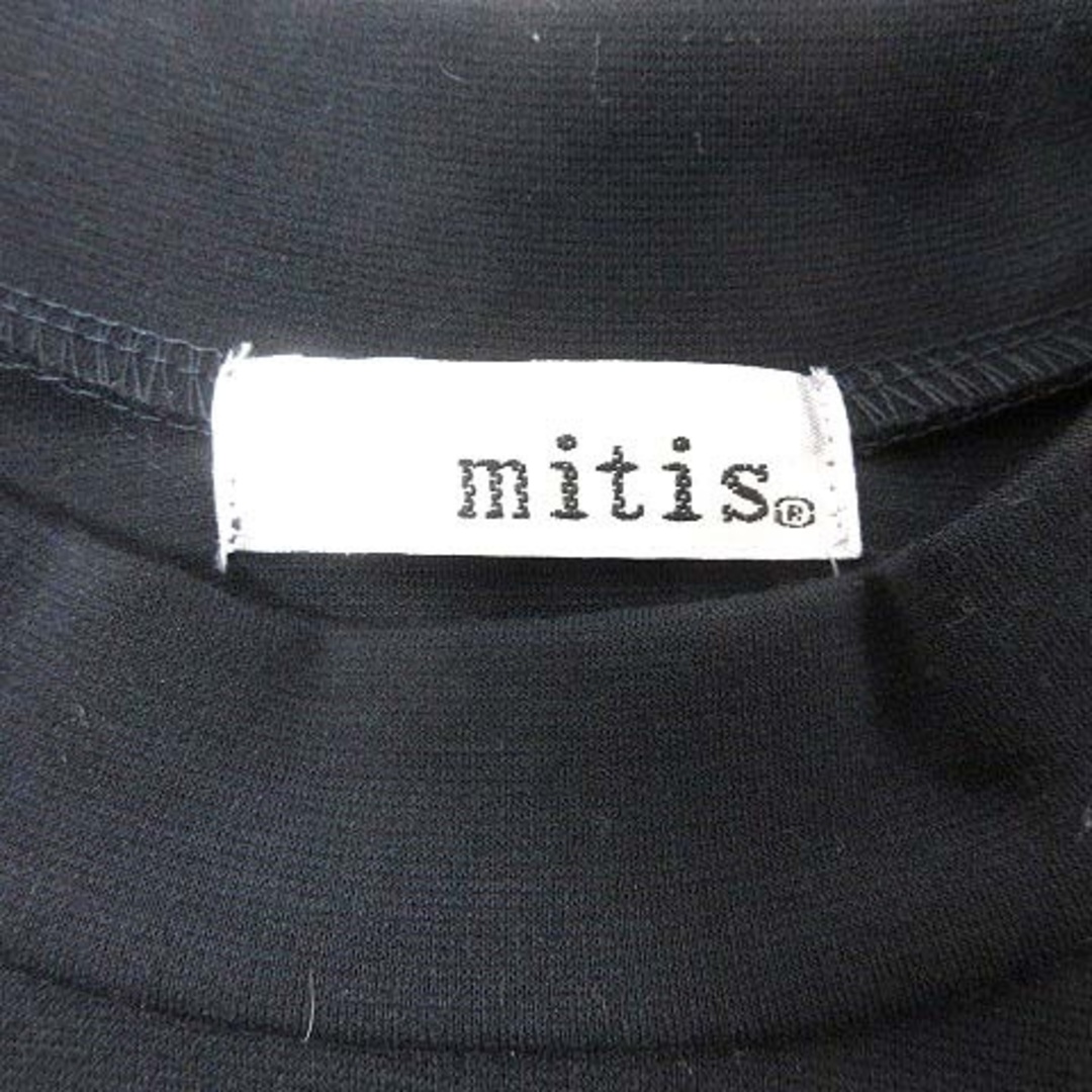 other(アザー)のmitis ワンピース ひざ丈 ドッキング ストライプ M 紺 赤 ■MO レディースのワンピース(ひざ丈ワンピース)の商品写真